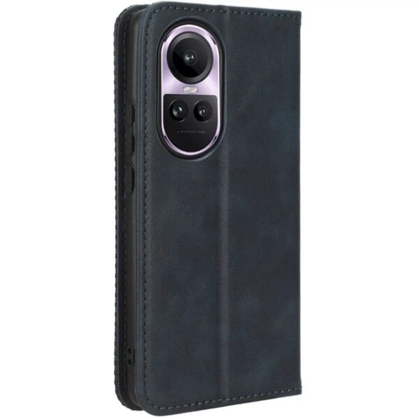 Чехол-книжка Deexe Retro Style для OPPO Reno 10 / 10 Pro - Blue - изображение 5
