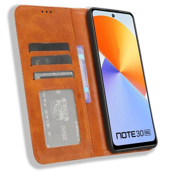 Чохол Deexe Retro Style для Infinix Note 30 - Brown - зображення 2