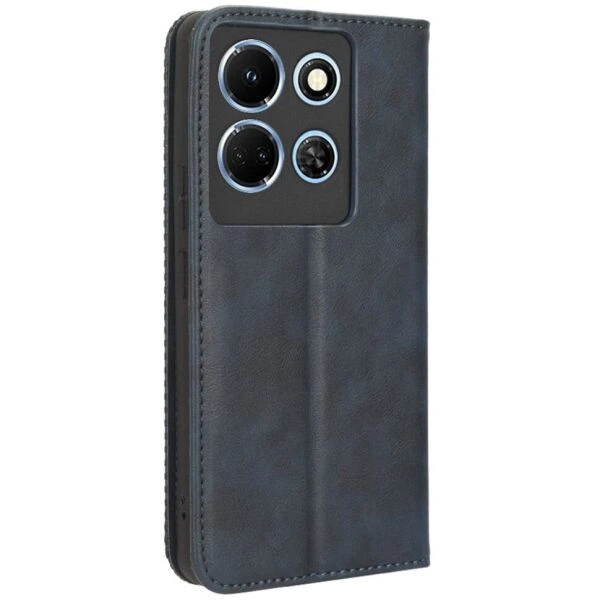 Чехол-книжка Deexe Retro Style для Infinix Note 30 - Blue - изображение 5