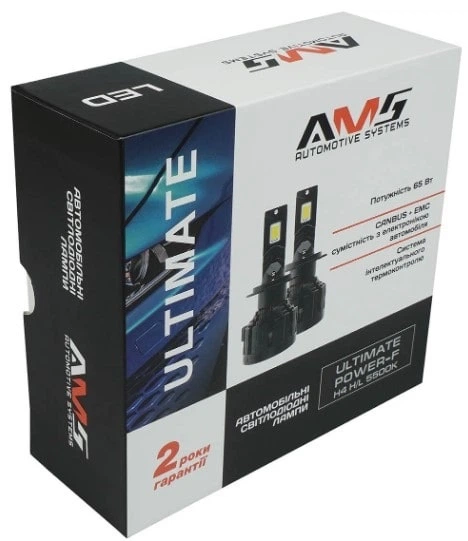 LED лампа AMS ULTIMATE POWER-F H4 H/L 5500K CANBUS - изображение 7