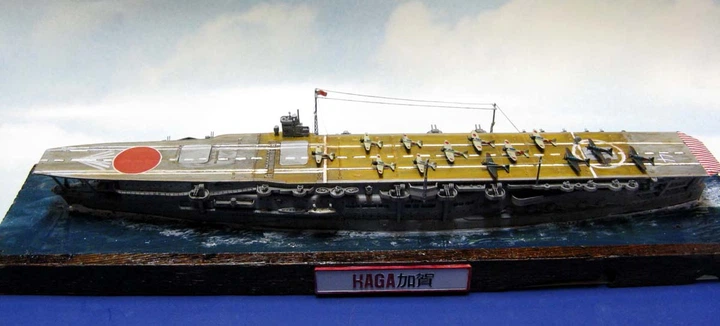 Збірна модель 1/700 авіаносець Aircraft Carrier Kaga Water Line Series Hasegawa 49202 - зображення 3