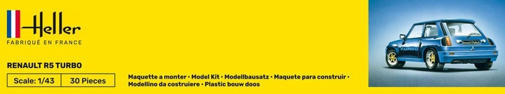 Сборная модель 1/43 автомобиля Renault R5 Turbo Heller 80150 - изображение 2