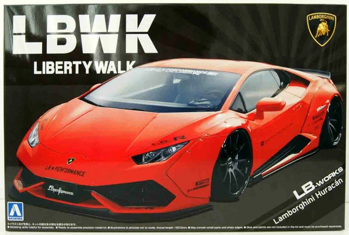 TarmacWorksLB★WORKS LamborghiniHuracánGT Сборная модель 1/24 автомобиль Lamborghini Huracan Liberty Walk LB