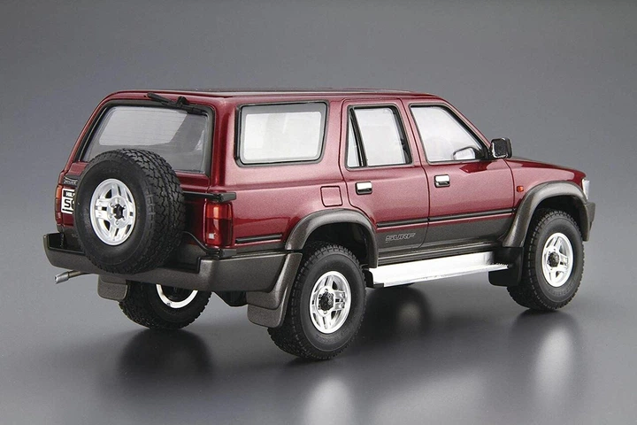 Сборная модель 1/24 автомобиль Toyota VZN130G Hilux Surf SSR-X Wide Body '91 Aoshima 05698 - изображение 4
