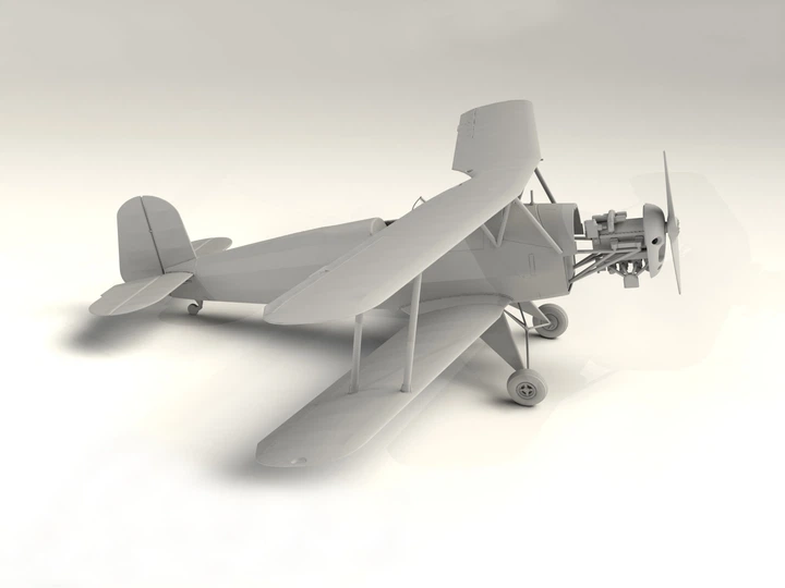 Сборная модель ICM Bücker Bü 131A, Немецкий учебный самолет 32033 - изображение 9