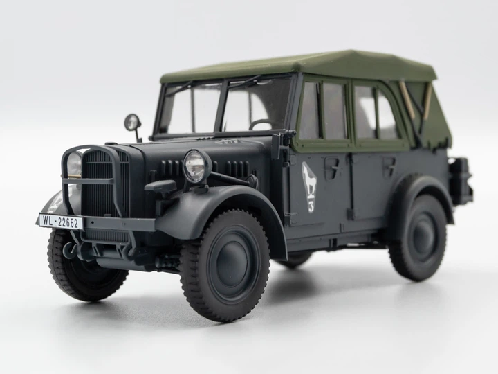 Збірна модель ICM le.gl.Einheitz-Pkw Kfz.1 з розкритим тентом, Німецький легковий позашляховий автомобіль 2СВ 35582 - Фото 11 Збірна модель ICM le.gl.Einheitz-Pkw Kfz.1 з розкритим тентом, Німецький легковий позашляховий автомобіль 2СВ 35582 - зображення 11