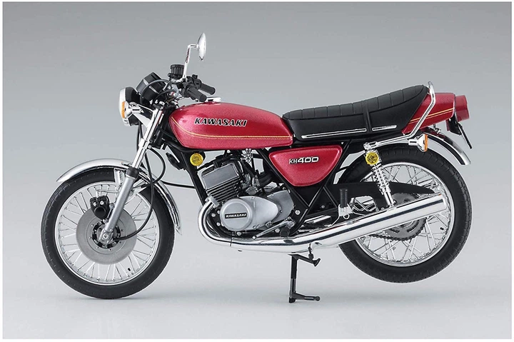 Збірна модель 1/12 мотоцикл Kawasaki KH400-A3/A4 1976/1977