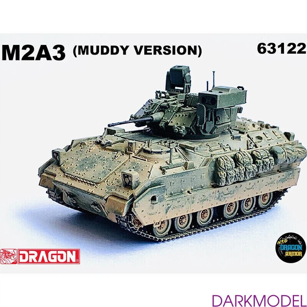 Модель 1/72 танк M2A3 IFV Infantry Fighting Vehicle Armor Tank ABS Dragon 63122 - изображение 3