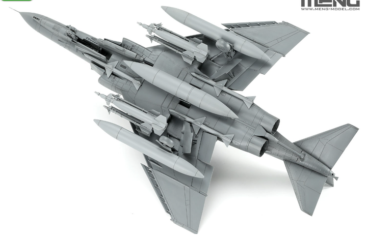 Збірна модель 1/48 військовий літак McDonnell Douglas F-4E Phantom II MENG S-017 - зображення 11