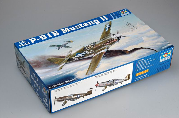 Сборная модель самолет 1/32 North American P-51B Mustang Trumpeter 02274 - Фото 2 Сборная модель самолет 1/32 North American P-51B Mustang Trumpeter 02274 - изображение 2