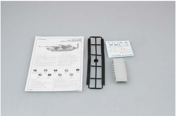 Сборная модель 1/72 танк M1A1 Abrams MBT Trumpeter 07276 - изображение 4