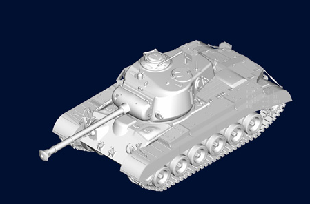 Збірна модель 1/72 танк US M26A1 Heavy Tank Trumpeter 07286 - зображення 9