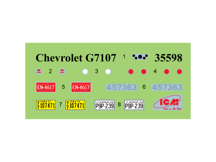Сборная модель ICM G7107, грузовик США 35598 - изображение 9