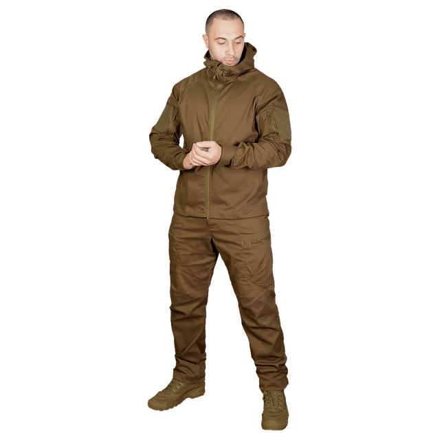 Чоловічий міцний Костюм Куртка з капюшоном + Штани / Польова форма CamoTec Stalker Canvas 3.0 койот розмір XL - зображення 2
