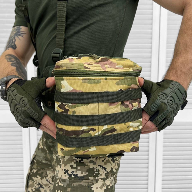 Утилітарний Підсумок Cordura з системою MOLLE / Сумка- Сухарка мультикам - зображення 1