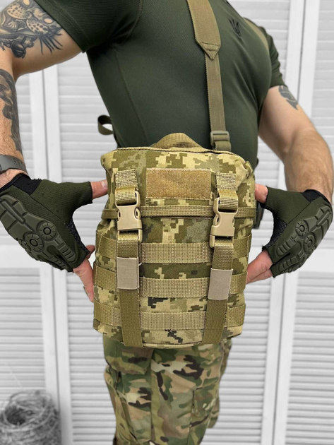 Утилітарний Підсумок 6Л Cordura / Містка Сумка-Сухарка піксель - зображення 1