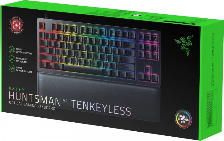 Клавиатура Razer Huntsman V2 Tenkeyless Red Optical switch RU (RZ03-03940800-R3R1) - Фото 6 Клавиатура Razer Huntsman V2 Tenkeyless Red Optical switch RU (RZ03-03940800-R3R1) - изображение 6