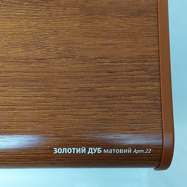 Підвіконня PLASTOLIT Дуб золотий матове 250х3200мм - зображення 2