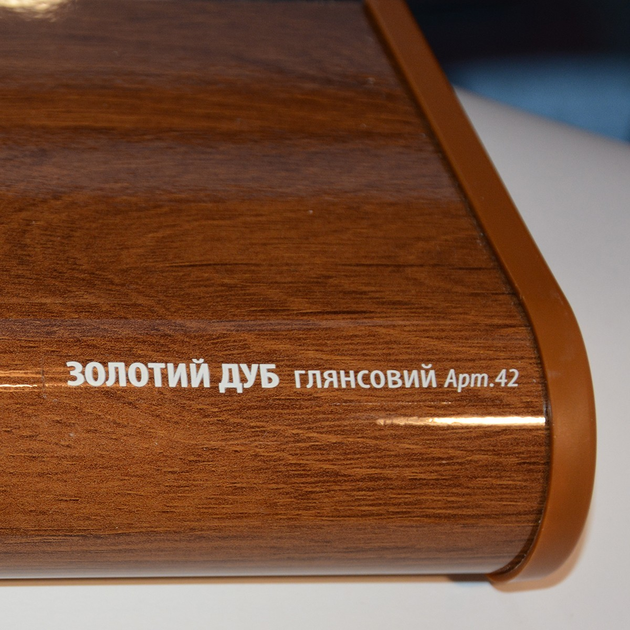 Підвіконня PLASTOLIT Дуб золотий глянець 200х3100мм - зображення 2