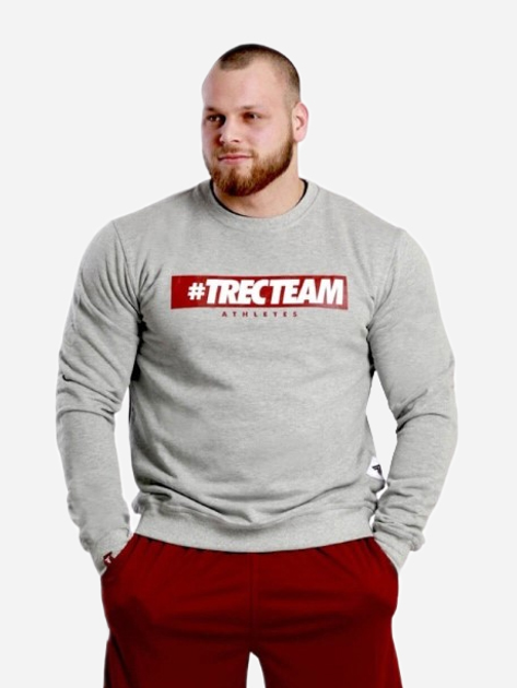 Bluza bez kaptura męska TREC WEAR Sweatshirt 033 M Szara (5902114026967) - obraz 1