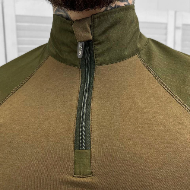 Мужской трикотажный Убакс с рукавами Рип-Стоп / Крепкая рубашка олива размер M - изображение 2