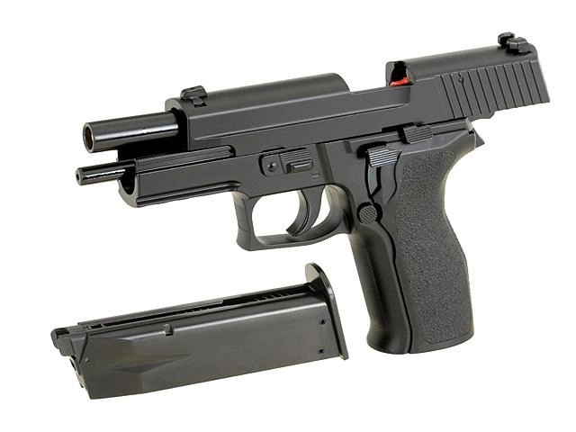Страйкбольний пістолет KJW SIG Sauer P226 Metal KP-01 E2 Green Gas - зображення 4