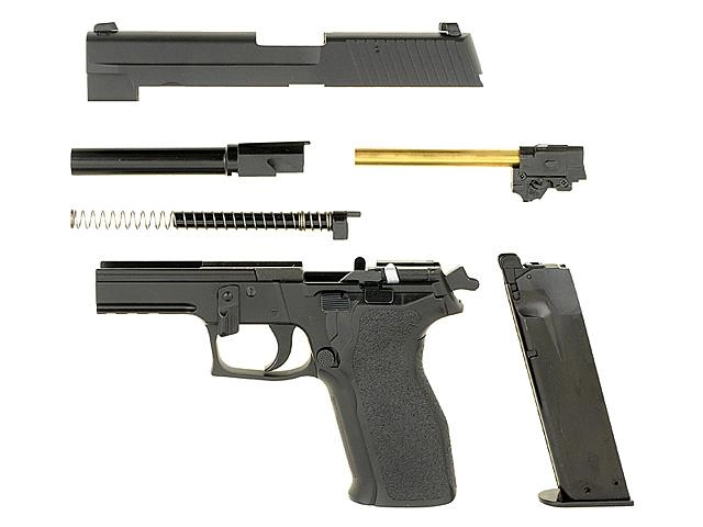 Страйкбольний пістолет KJW SIG Sauer P226 Metal KP-01 E2 Green Gas - зображення 7