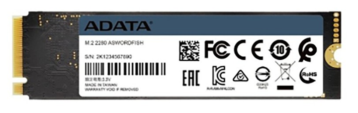 Жесткий диск SSD винчестер M.2 2280 1TB ADATA (ASWORDFISH-1T-C) – фото ...