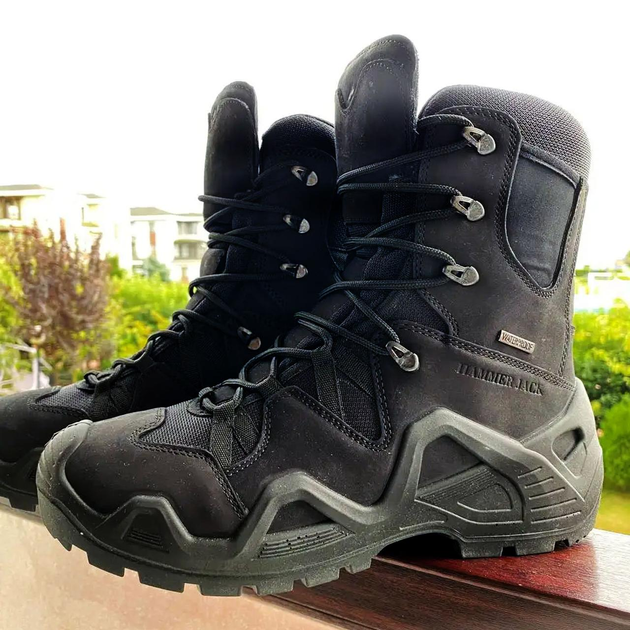Ботинки Hammer Jack с мембраной Waterproof / Демисезонные Берцы черные размер 40 - изображение 1