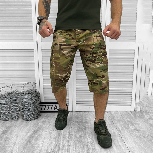 Мужские удлиненные Шорты МТК с накладными карманами рип-стоп мультикам размер XL - изображение 2