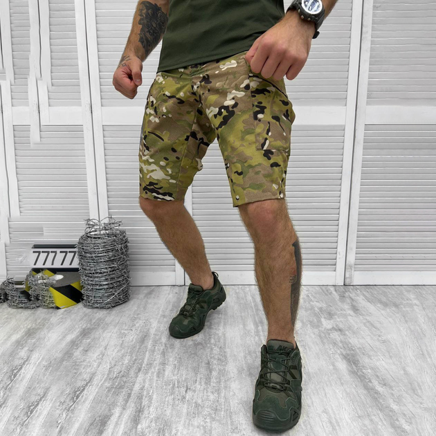 Мужские крепкие Шорты Enzim с накладными карманами рип-стоп мультикам размер XL - изображение 1