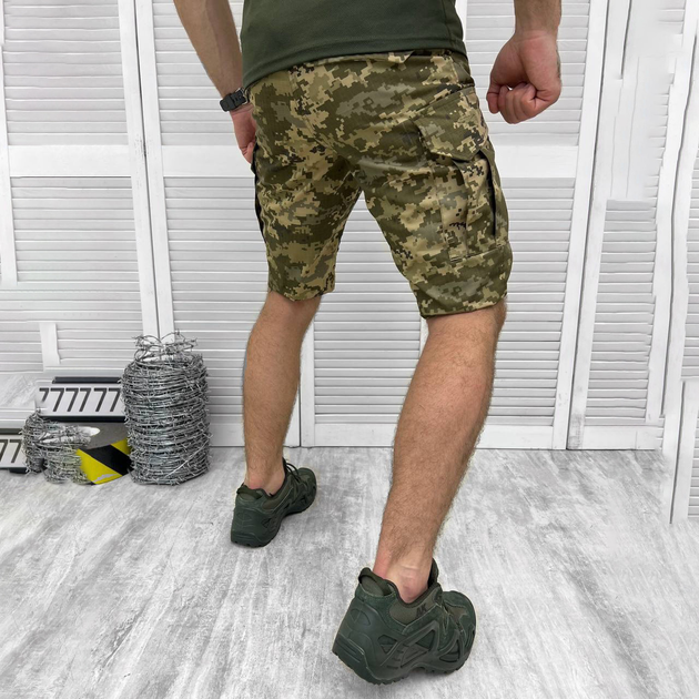 Мужские крепкие Шорты Enzim с накладными карманами рип-стоп пиксель размер M - изображение 2