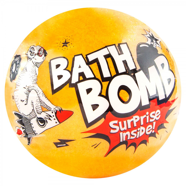 Musująca kula do kąpieli z niespodzianką LAQ pomarańczowa 120 g (5902730835028) - obraz 1