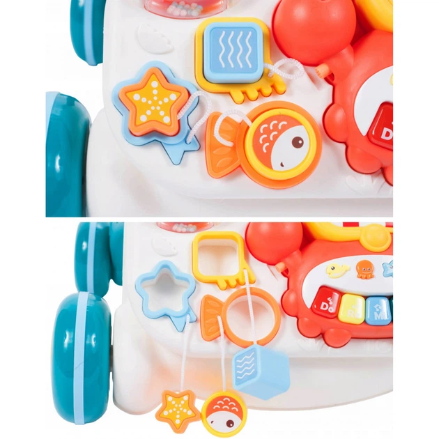 Ходунки-каталка Limo Toy Весёлый бизиборд/столик Голубой (HB 0008 AB) - изображение 4