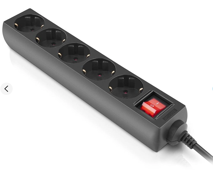 Мережевий фільтр-подовжувач Real-El RS Protect M 5 м Black (EL122300030) - зображення 7