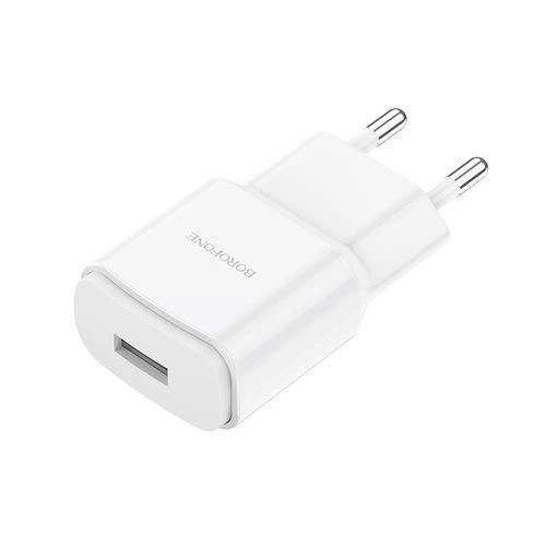 Сетевое зарядное устройство Borofone BA48A 1USB/2.1A+cable Type C White Зарядка для телефона с кабелем - изображение 2
