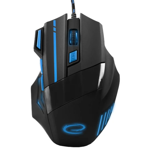 Мышь проводная Esperanza Mouse MX201 WOLF 2400dpi Blue - Фото 1 Мышь проводная Esperanza Mouse MX201 WOLF 2400dpi Blue - изображение 1