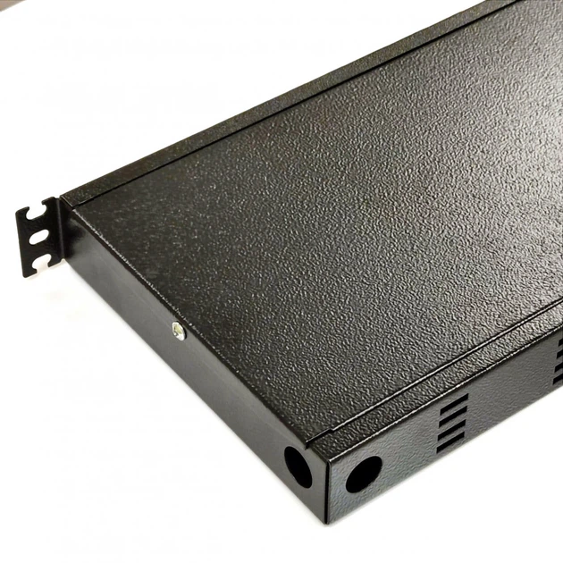 Патч-панель 24 порти SC-Simplex/LC-Duplex/E2000, пуста, 1U, чорна UA-FOPF24SCS-B - изображение 5