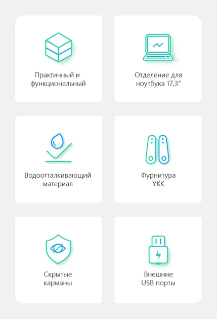 Современный рюкзак Mark Ryden Coast MR9103SJ для ноутбука 17.3 дюйма, города, работы, учебы, поездок - изображение 10