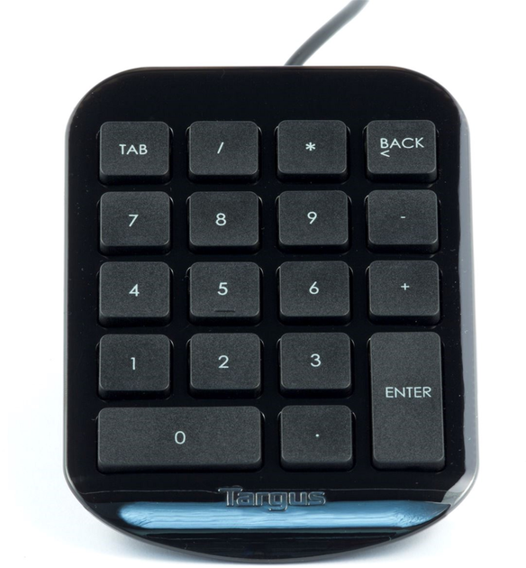 Klawiatura przewodowa Targus Numeric USB Czarna (AKP10EU) - obraz 2