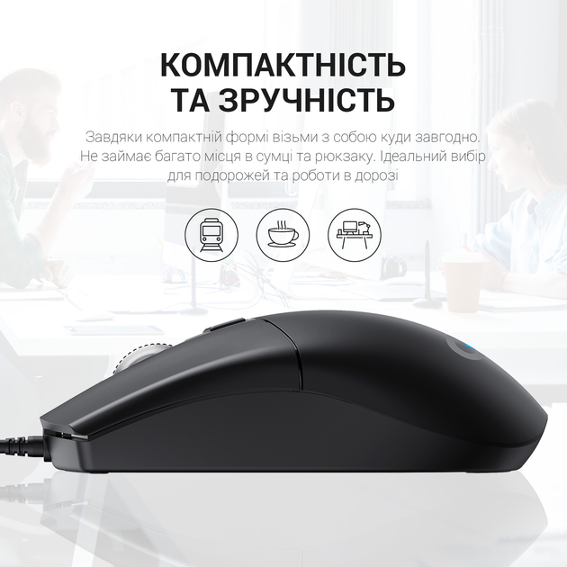 Миша OfficePro M115 USB Black - зображення 7