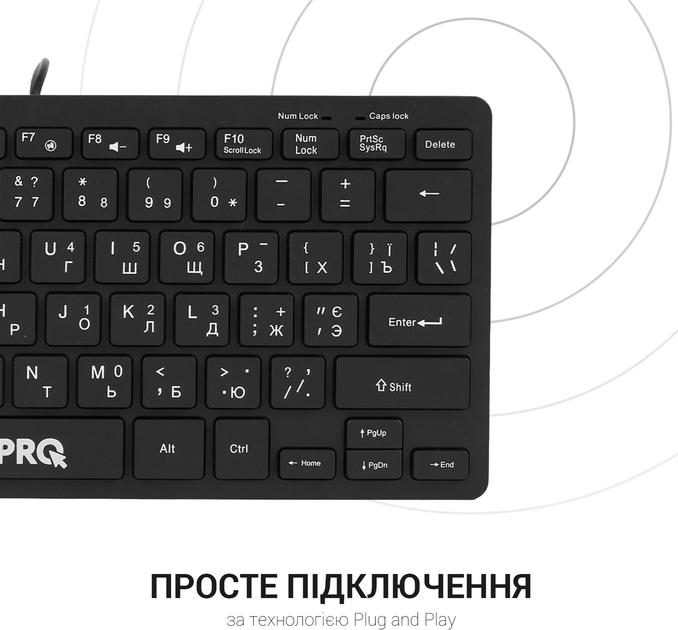 Клавіатура дротова OfficePro SK240 USB Black - зображення 9