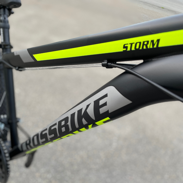 Велосипед CrossBike 27.5" Storm Рама-19,5" Черно-желтый - изображение 5