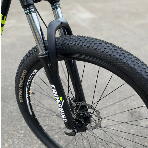 Велосипед CrossBike 27.5" Storm Рама-19,5" Черно-желтый - изображение 4