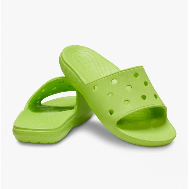 Шлепанцы CROCS CLASSIC SLIDE KIDS 35 Лаймовый 206396