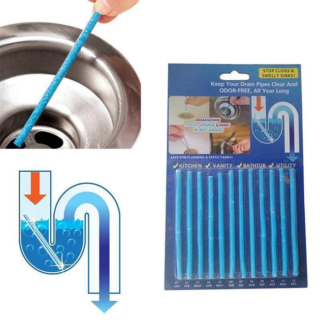 Палочки для очистки засоров слива раковины и канализации Sani Sticks ...