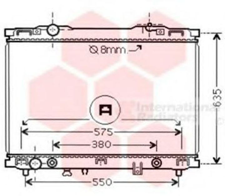 Радіатор охолодження SORENTO 24i/35i AT 02-04 вир-во Van Wezel Van Wezel (83002057) - зображення 1