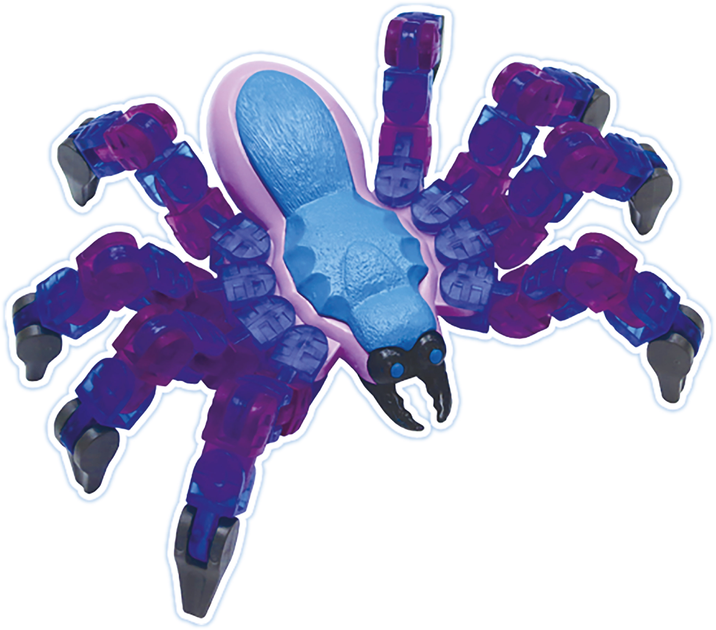 Игрушка Zing Klixx Creaturez Fidget Паук Голубовато-синий (KX100_B ...