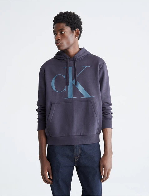 Худи Calvin Klein мужской XL Серый (CK-048) - Фото 1 Худи Calvin Klein мужской XL Серый (CK-048) - изображение 1