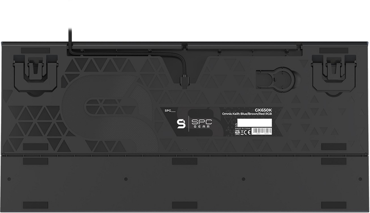 Клавіатура дротова SPC Gear GK650K Omnis RGB Kailh Blue USB Black (SPG115) - зображення 13